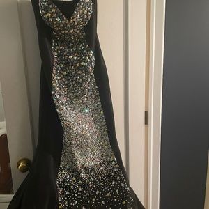 Jovani black jewel dress